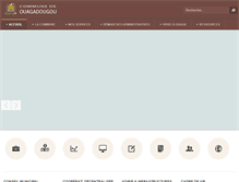 Tablet Screenshot of mairie-ouaga.bf